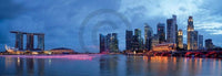 Shutterstock  Panorama of Singapore affiche art 95x33cm | Yourdecoration.fr