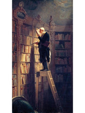 Carl Spitzweg  Der Bücherwurm affiche art 60x80cm | Yourdecoration.fr