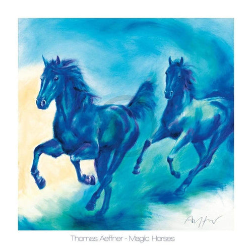 Thomas Aeffner  Magic Horses affiche art 70x70cm | Yourdecoration.fr