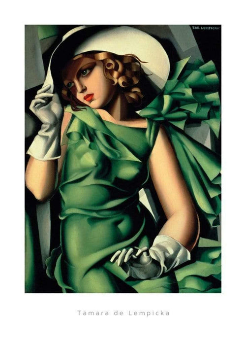 Tamara De Lempicka  Young Lady with Gloves affiche art 50x70cm | Yourdecoration.fr