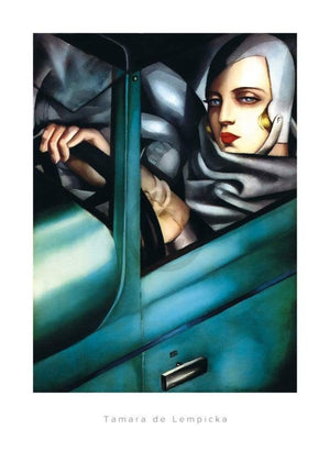 Tamara De Lempicka  Self Portrait affiche art 50x70cm | Yourdecoration.fr