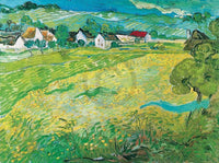 Vincent Van Gogh  Sonnige Wiese bei Auvers, 1890 affiche art 80x60cm | Yourdecoration.fr