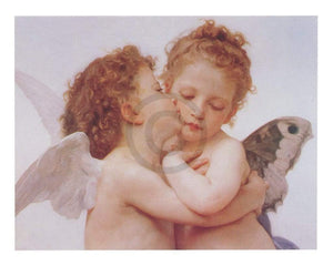 William Bouguereau  The first Kiss affiche art 50x40cm | Yourdecoration.fr