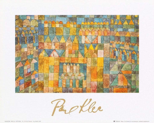 Paul Klee  Tempelviertel von Pert, 1928 affiche art 30x24cm | Yourdecoration.fr