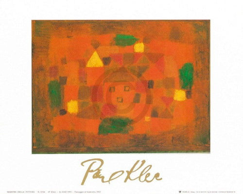 Paul Klee  Paesaggio al tramonto, 1923 affiche art 30x24cm | Yourdecoration.fr