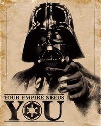 Pyramid Star Wars Classic Your Empire Needs You Affiche 40x50cm | Yourdecoration.fr