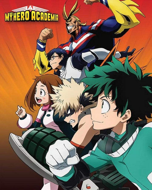 Pyramid My Hero Academia Heroes to Action Affiche 40x50cm | Yourdecoration.fr