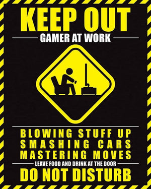 Pyramid Gamer At Work Do Not Disturb Affiche 40x50cm | Yourdecoration.fr