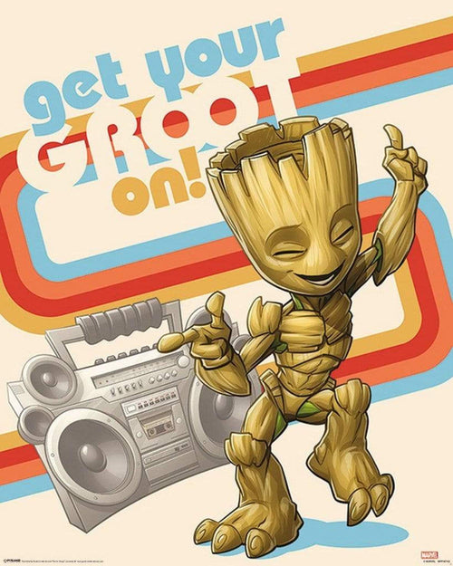 Pyramid Guardians of the Galaxy Vol 2 Get Your Groot On Affiche 40x50cm | Yourdecoration.fr