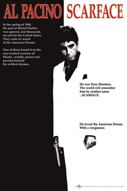 Pyramid Scarface One Sheet Affiche 61x91,5cm | Yourdecoration.fr