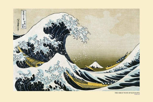 Pyramid Hokusai Great Wave off Kanagawa Affiche 91,5x61cm | Yourdecoration.fr