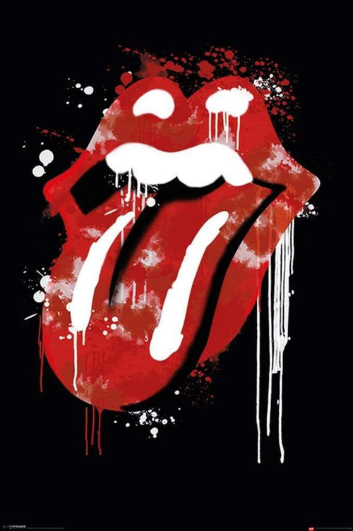Pyramid The Rolling Stones Graffiti Lips Affiche 61x91,5cm | Yourdecoration.fr