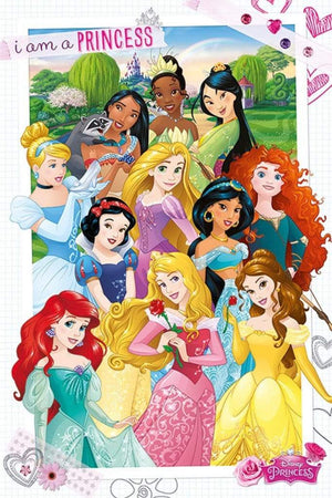 Pyramid Disney Princess I am a Princess Affiche 61x91,5cm | Yourdecoration.fr