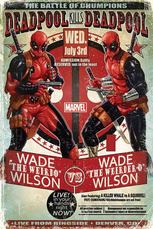 Pyramid Deadpool Wade vs Wade Affiche 61x91,5cm | Yourdecoration.fr