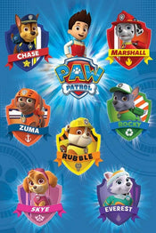 Pyramid Paw Patrol Crests Affiche 61x91,5cm | Yourdecoration.fr