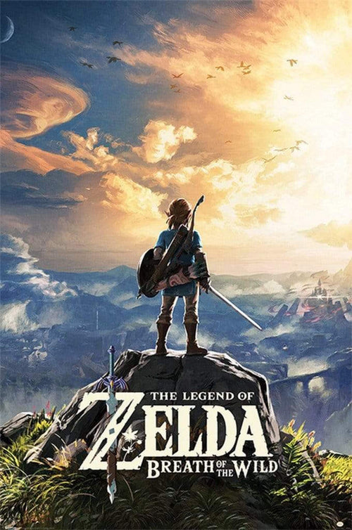 Pyramid The Legend of Zelda Breath of the Wild Sunset Affiche 61x91,5cm | Yourdecoration.fr