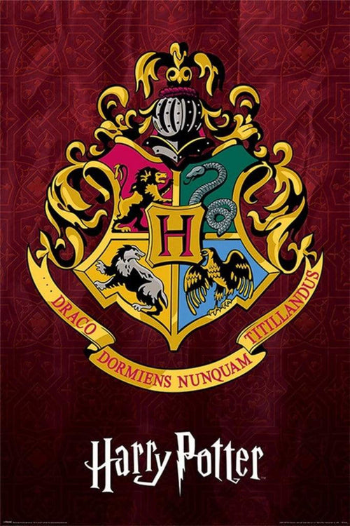 Pyramid Harry Potter Hogwarts School Crest Affiche 61x91,5cm | Yourdecoration.fr