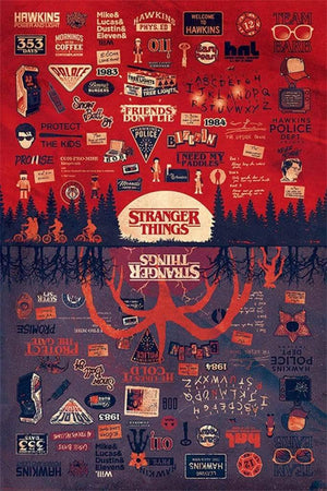 Pyramid Stranger Things The Upside Down Affiche 61x91,5cm | Yourdecoration.fr