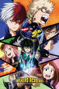 Pyramid My Hero Academia Characters Mosaic Affiche 61x91,5cm | Yourdecoration.fr