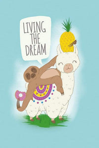 Pyramid Living the Dream Llama and Sloth Affiche 61x91,5cm | Yourdecoration.fr