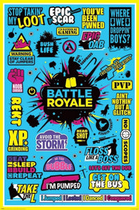 Pyramid Battle Royale Infographic Affiche 61x91,5cm | Yourdecoration.fr