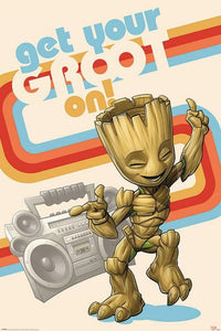 Pyramid Guardians of the Galaxy Get Your Groot On Affiche 61x91,5cm | Yourdecoration.fr