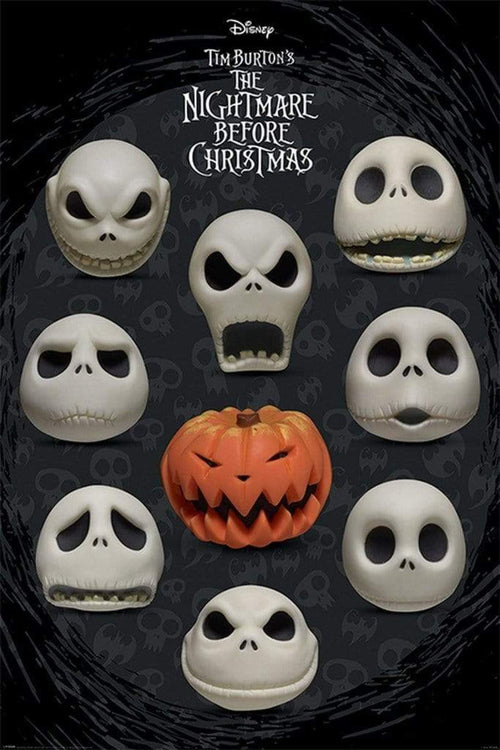 Pyramid Nightmare Before Christmas Many Faces of Jack Affiche 61x91,5cm | Yourdecoration.fr