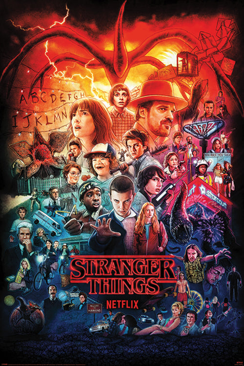 Pyramid Pp34720 Stranger Things Seasons Montage Affiche Poster 61x91,5cm | Yourdecoration.fr