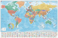 Pyramid World Map Modern 2020 Affiche 91,5x61cm | Yourdecoration.fr