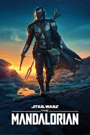 Pyramid Star Wars The Mandalorian Nightfall Affiche 61x91,5cm | Yourdecoration.fr