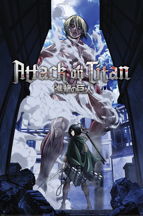 Pyramid Pp35089 Attack On Titan S3 Female Titan Approaches Affiche Poster 61X91,5cm | Yourdecoration.fr