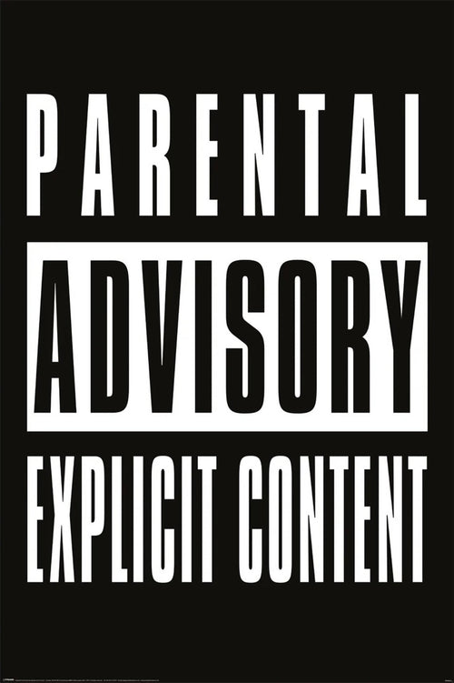 pyramid pp35241 parental advisory explicit content affiche poster 61x91,5cm | Yourdecoration.fr