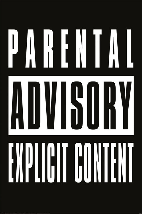 pyramid pp35241 parental advisory explicit content affiche poster 61x91,5cm | Yourdecoration.fr