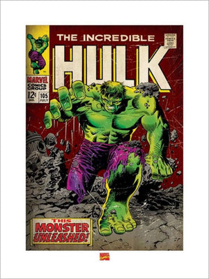 Pyramid Incredible Hulk Monster Unleashed affiche art 60x80cm | Yourdecoration.fr