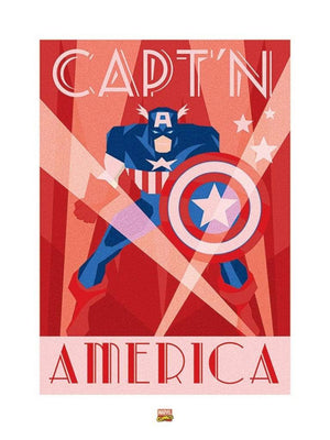 Pyramid Marvel Deco Captain America affiche art 60x80cm | Yourdecoration.fr