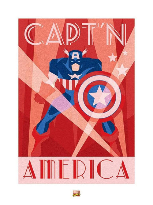 Pyramid Marvel Deco Captain America affiche art 60x80cm | Yourdecoration.fr