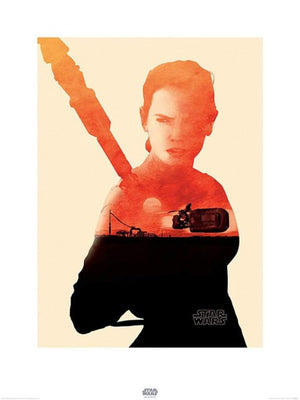 Pyramid Star Wars Episode VII Rey Tri affiche art 60x80cm | Yourdecoration.fr