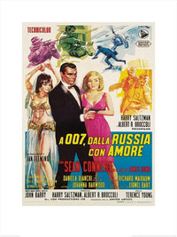 Pyramid James Bond From Russia with love Sketches affiche art 60x80cm | Yourdecoration.fr