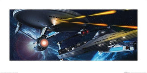 Pyramid Star Trek Enterprise vs Reliant affiche art 50x100cm | Yourdecoration.fr