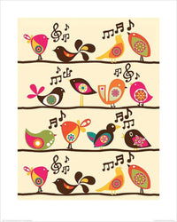 Pyramid Valentina Ramos Singing Birds affiche art 40x50cm | Yourdecoration.fr