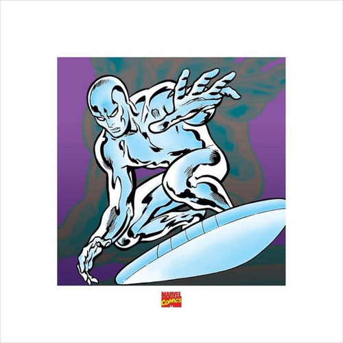 Pyramid Silver Surfer Marvel Comics affiche art 40x40cm | Yourdecoration.fr
