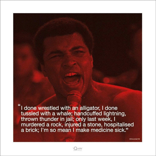 Pyramid Muhammad Ali iQuote Sick affiche art 40x40cm | Yourdecoration.fr