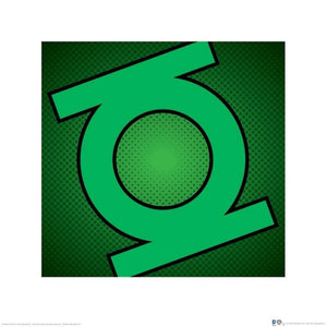 Pyramid DC Comics Green Lantern Symbol affiche art 40x40cm | Yourdecoration.fr