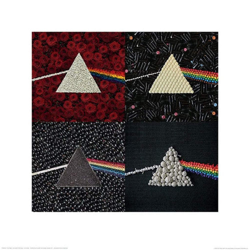 Pyramid Pink Floyd Dark Side of the Moon Collections affiche art 40x40cm | Yourdecoration.fr