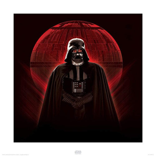 Pyramid Star Wars Rogue One Darth Vader and Death Star affiche art 40x40cm | Yourdecoration.fr