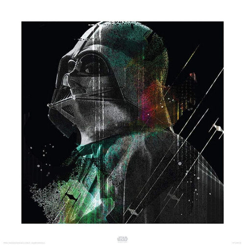 Pyramid Star Wars Rogue One Darth Vader Lines affiche art 40x40cm | Yourdecoration.fr