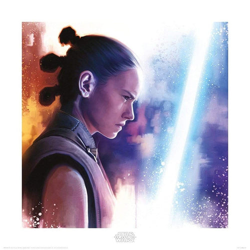 Pyramid Star Wars The Last Jedi Rey Lightsaber Paint affiche art 40x40cm | Yourdecoration.be