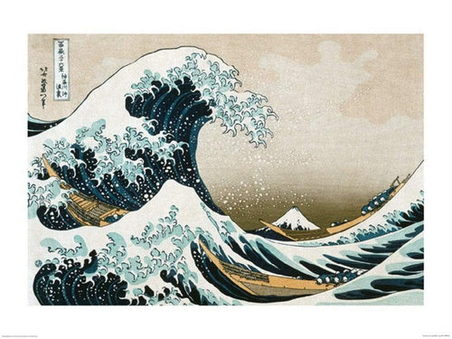 Pyramid Hokusai Great Wave off Kanagawa affiche art 60x80cm | Yourdecoration.fr