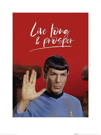 Pyramid Star Trek Live Long And Prosper affiche art 60x80cm | Yourdecoration.fr