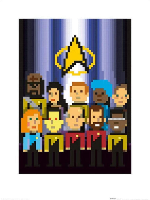 Pyramid Star Trek The Next Generation Trexels TNG Crew affiche art 60x80cm | Yourdecoration.fr